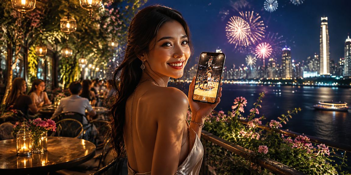 Người trẻ Sài Gòn thưởng thức cà phê và theo dõi cá cược bóng rổ trên điện thoại