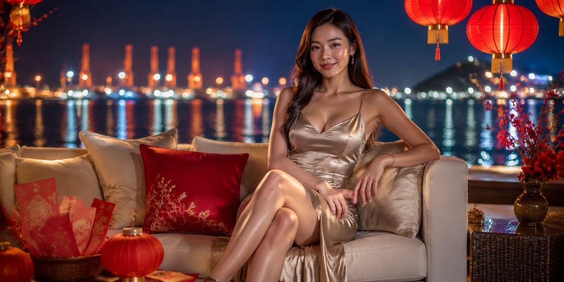 Lễ hội với phong bao lì xì và ánh đèn lồng tại Vũng Tàu, biểu tượng may mắn và khuyến mãi